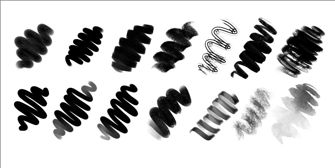 Texturas de pincéis no Krita