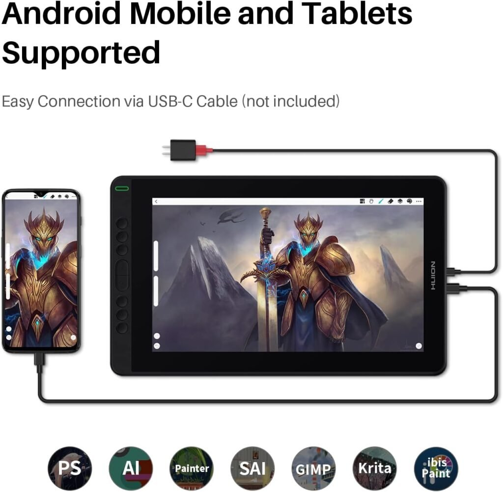 Especificações da Huion Kamvas 13
